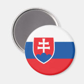 slowakische Flagge Magnet (Vorderseite/Rückseite)