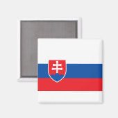 slowakische Flagge Magnet (Vorderseite/Rückseite)