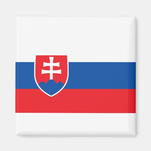 slowakische Flagge Magnet (Vorne)