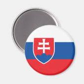 slowakische Flagge Magnet (Vorderseite/Rückseite)