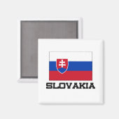 slowakische Flagge Magnet (Vorderseite/Rückseite)
