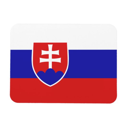 slowakische Flagge Magnet (Horizontal)
