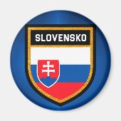 slowakische Flagge Magnet (Vorne)