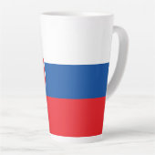 Slowakische Flagge Milchtasse (Rechte Ecke)