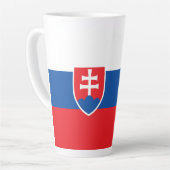 Slowakische Flagge Milchtasse (Linke Ecke)