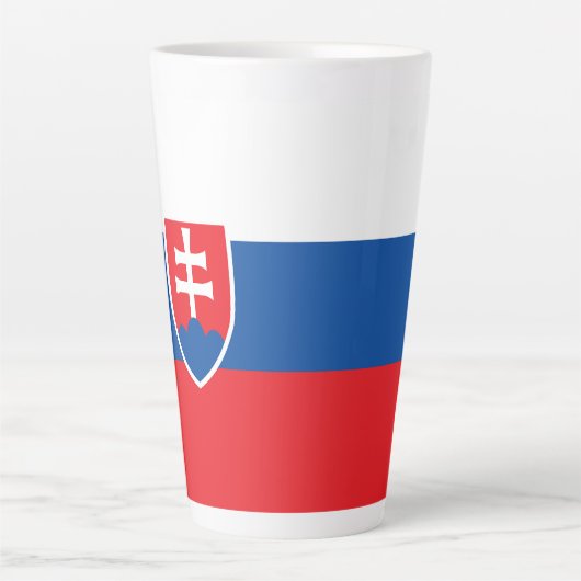 Slowakische Flagge Milchtasse (Vorderseite)