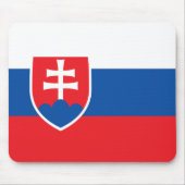 slowakische Flagge Mousepad (Vorne)