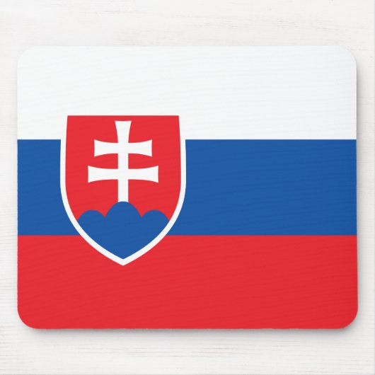 slowakische Flagge Mousepad (Vorne)