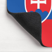 Slowakische Flagge Mousepad (Ecke)