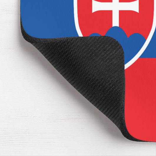 Slowakische Flagge Mousepad (Ecke)