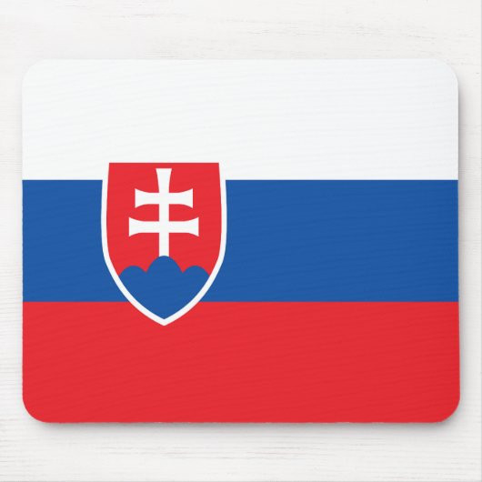 Slowakische Flagge Mousepad (Vorne)