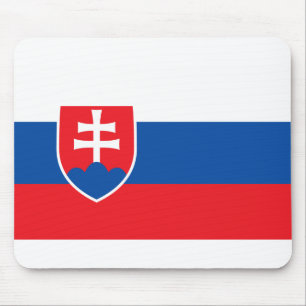 slowakische Flagge Mousepad