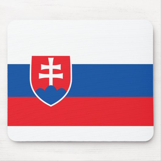 slowakische Flagge Mousepad (Vorne)
