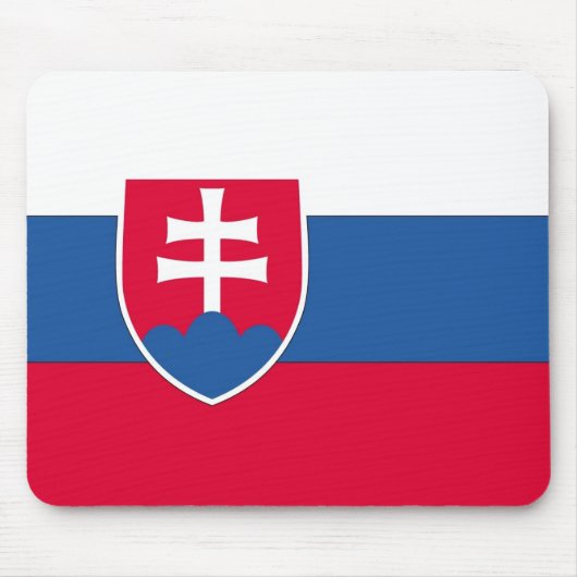 slowakische Flagge Mousepad (Vorne)