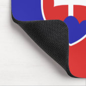 slowakische Flagge Mousepad (Ecke)