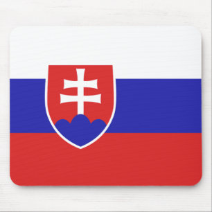 slowakische Flagge Mousepad