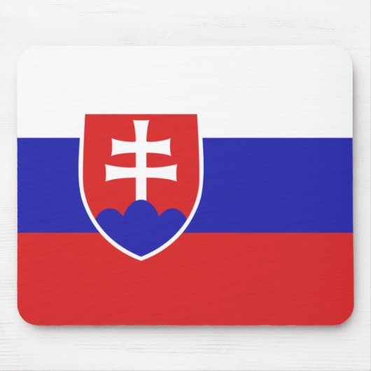 slowakische Flagge Mousepad (Vorne)