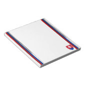 Slowakische Flagge Notizblock (angewinkelt)