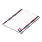 Slowakische Flagge Notizblock (Rotiert)