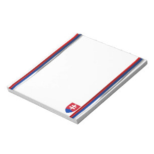 Slowakische Flagge Notizblock