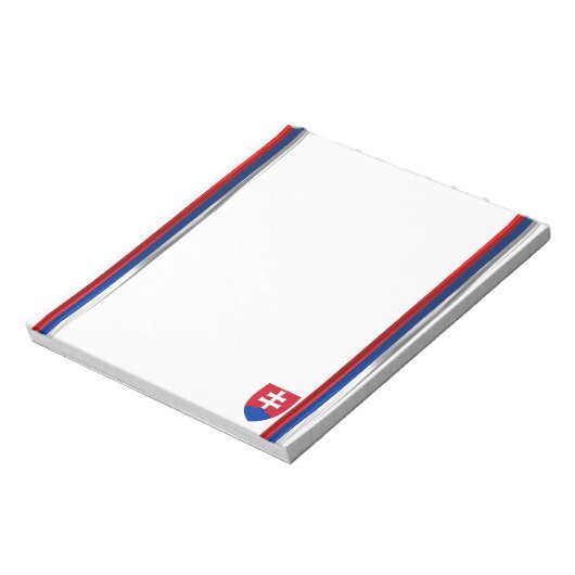 Slowakische Flagge Notizblock (Rotiert)