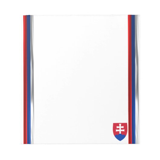 Slowakische Flagge Notizblock (Vorderseite)