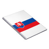 slowakische Flagge Notizblock (Rechte Seite)