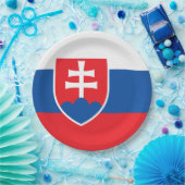 slowakische Flagge Pappteller (Party)