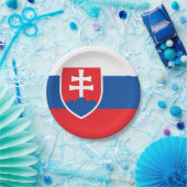 Slowakische Flagge Pappteller (Party)