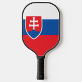 Slowakische Flagge Pickleball Schläger (Rückseite)