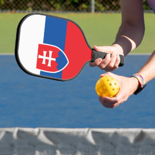 Slowakische Flagge Pickleball Schläger