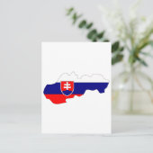 Slowakische Flagge Postkarte (Stehend Vorderseite)
