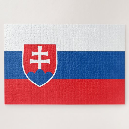 slowakische Flagge Puzzle (Horizontal)