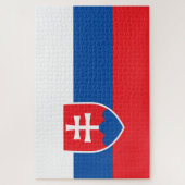 slowakische Flagge Puzzle (Vertikal)