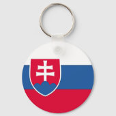 slowakische Flagge Schlüsselanhänger (Vorderseite)