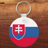 slowakische Flagge Schlüsselanhänger (Vorderseite)