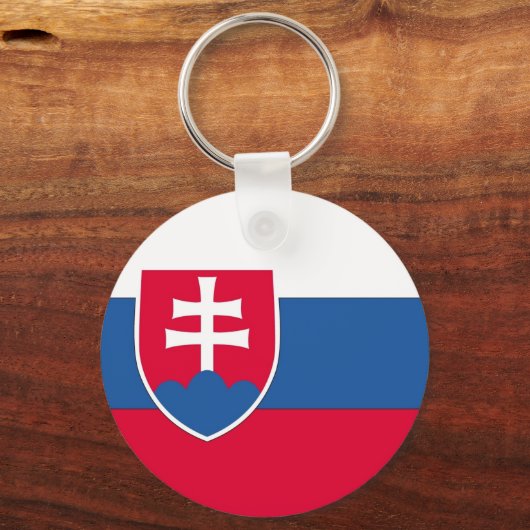 slowakische Flagge Schlüsselanhänger (Vorderseite)