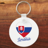 Slowakische Flagge Schlüsselanhänger (Vorderseite)