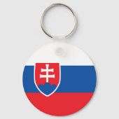 Slowakische Flagge Schlüsselanhänger (Vorderseite)