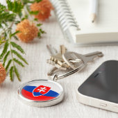 Slowakische Flagge Schlüsselring-Slowakei Schlüsselanhänger (Seite)