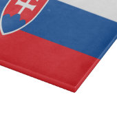 Slowakische Flagge Schneidebrett (Ecke)