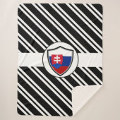 Slowakische Flagge Sherpadecke (Vorderseite)