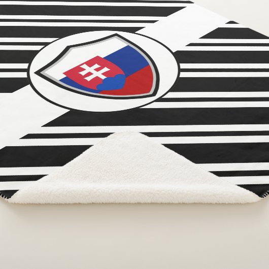 Slowakische Flagge Sherpadecke (3/4)