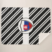 Slowakische Flagge Sherpadecke (Vorderseite (Horizontal))
