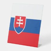 Slowakische Flagge Sockelschild (Vorderseite)
