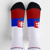 Slowakische Flagge Socken (Oben)