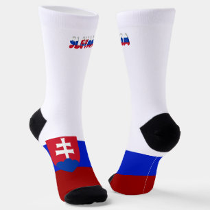Slowakische Flagge Socken