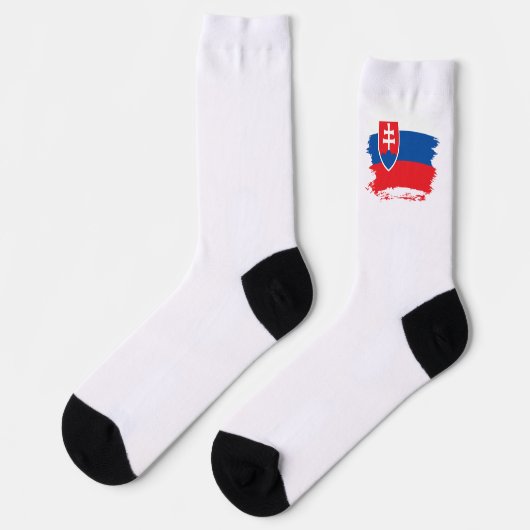 Slowakische Flagge Socken (Linkes Detail)