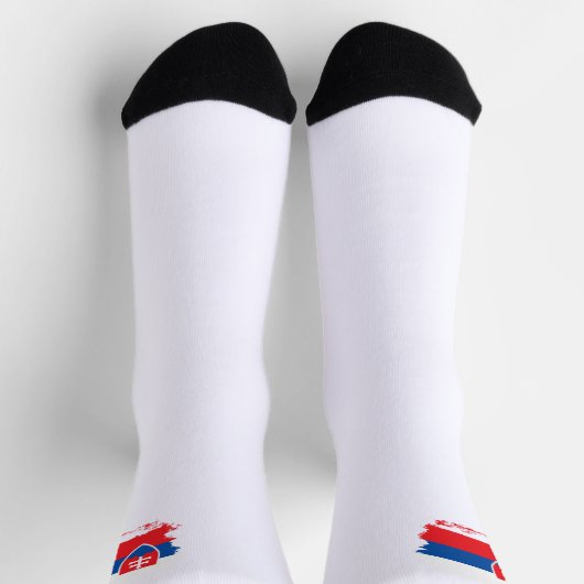 Slowakische Flagge Socken (Oben)
