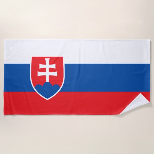 slowakische Flagge Strandtuch (Vorderseite)